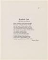FROST, ROBERT. ""Locked Out (As Told to a Child)"" as published in The Forge, Volume No. 2.